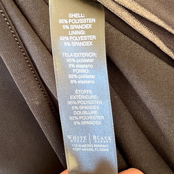 White House Black Market Datey MJ Mini Dress Silver Halter Button Open Back S - Picture 9 of 10